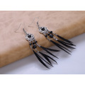 Black Feather Earrings